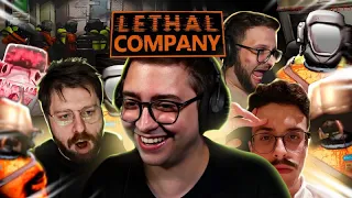 MELHORES MOMENTOS - ALANZOKA jogando Lethal Company com DINO, CAP e GALAXY! #4