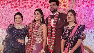 Happy Married Life 👰‍♀️🧑‍⚖️ 💍 Roja serial🌹 Heroine Priyanka Sister Wedding | Reception #suntv