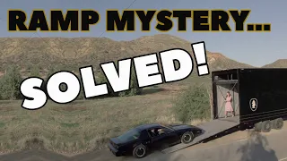 Knight Rider Trailer Ramp MYSTERY SOLVED! Tilt Deck Removed, Writing on the Wall + A Mustang Tour?!?