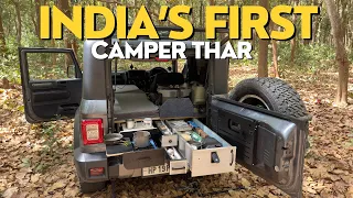 India's first camper Thar featuring a kitchen, an Ecoflow power station, water system and more