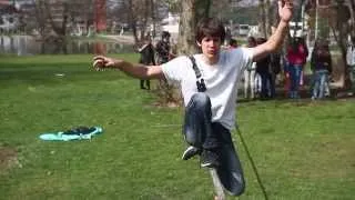 Slackline Tutorial: Inverted Knee-Drop-Turn