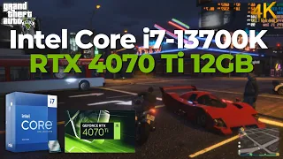 Intel Core i7-13700K  NVIDIA RTX 4070 Ti - Grand Theft Auto V @4K very high settings