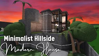 Minami Oroi Bloxburg Speedbuild and Tour Minimalist Hillside Modern House - May 18 2021