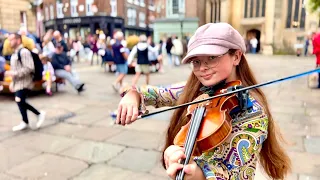 September - Earth, Wind & Fire | Violin Cover - Holly May (Street Performance)