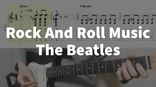 Rock And Roll Music - The Beatles | guitar tab easy