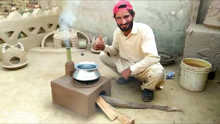 mitti ka chulha kaise banta hai| Mud Stove|Primitive Skills🤩| Pak village family