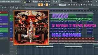 21 Savage x Metro Boomin - Runnin | Fl Studio | Instrumental Remake | MrC Remake