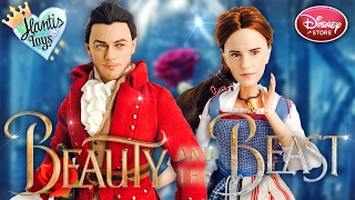 Disney Beauty and The Beast Live Action Belle & Gaston Doll Review | Disney Store Film Collection