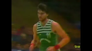 Arvydas Sabonis 1985 Europe Cup Zalgiris Kaunas -  Real Madrid