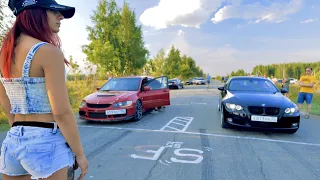 Эта ДИКАЯ BMW 350+hp покажет Evo 7 и Toyota MR2 свою трубу. А Mercedes E500 наказывает Honda VTEC