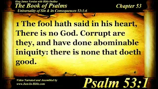 The Book of Psalms | Psalm 53 | Bible Book #19 | The Holy Bible KJV Read Along Audio/Video/Text