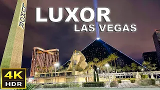 [4K HDR] Luxor Las Vegas Walking Tour | March 2024 | Las Vegas Strip