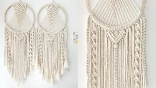 [MACRAME DIY](sub) CROSS DREAMCATCHER : 마크라메 크로스 드림캐쳐 만들기