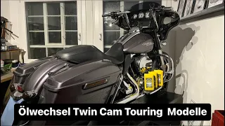 Ölwechsel Harley Davidson Twin Cam Touring Modelle ( Oil Change, Twin Cam, Touring models )