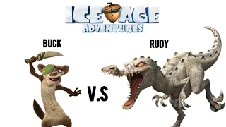 Ice Age Adventures Gameplay: Buck vs Rudy Boss Battle (3 Round Battles)