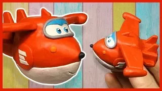 Лепим Суперкрылья из пластилина. Джетт. Superwings in plasticine. 출동! 슈퍼윙스