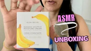 Makeup | Beauty Products UNBOXING  ASMR Gum Chewing , popping whisper triggers for sleep 😴