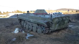 Look inside an abandoned Russian BMP-1 Armored Carrier - COUNTREX