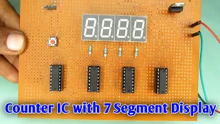 Counter IC with 7 Segment Display | Final Year Latest Project | Digital Electronics | Mega Science