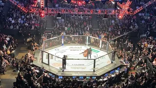 Francis Ngannou vs Ciryl Gane 5th round live footage!