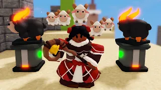 Sheep Herder With Fire Sheep Is Too Broken (Roblox Bedwars)