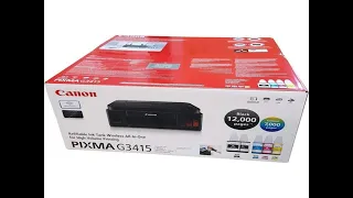 فتح صندوق طابعة كانون PIXMA G3415 Canon printer