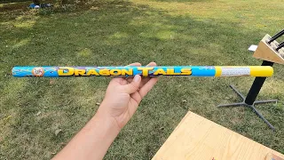 Dragon Tails Roman Candle Test