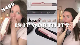 PINK DYSON Hair Straightener Review | NEW Airstrait (not sponsored)