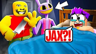 JAX From AMAZING DIGITAL CIRCUS Plays ROBLOX WEIRD STRICT DAD 2!? (SECRET ENDING)