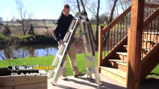 Gorilla Ladders 22 ft. MPX Aluminum Multi-Position Ladder with 375 lb. Load Capacity