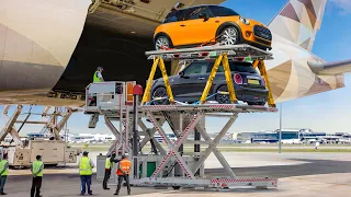 Inside Massive Cargo Plane Transporting Million $ Worth of Cars By Air