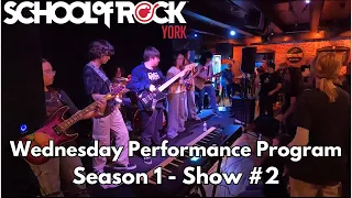 05/19/24 School of Rock York PERFORMANCE PROGRAM (Wednesdays) Season 1 Show at Burning Bridge Tavern