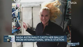 NASA astronaut casts her ballot from space station