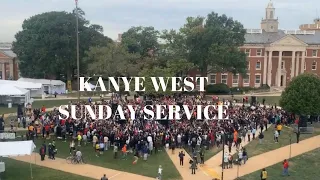 Kanye West performing Sunday service at Howard University