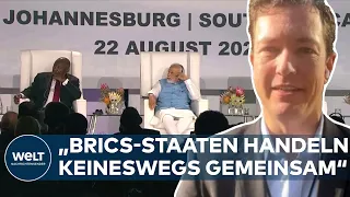 BRICS-GIPFEL IN JOHANNESBURG: Doch eher Konkurrenten als Gemeinschaft? | WELT Analyse