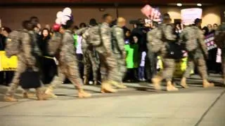 US soldiers returning from Iraq, Ft. Bliss, Texas