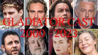 Gladiator cast 2000 till 2023 #russellcrowe  #gladiator  #ridleyscott #fyp