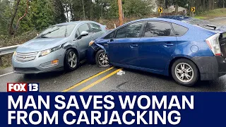 Federal Way man rescues woman from potential carjacking by tackling suspect | FOX 13 Seattle