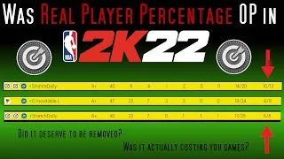 Was Real Player Percentage OP in NBA 2K23? (And Why Is It Removed From 2K23)