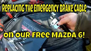 Mazda 6 Emergency Brake Cable Replacement Installation