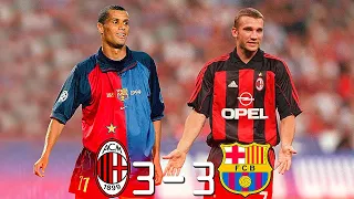 AC Milan 3 - 3 Barcelona (Shevchenko x Rivaldo) ● UCL 2000 | Extended Highlights & Goals