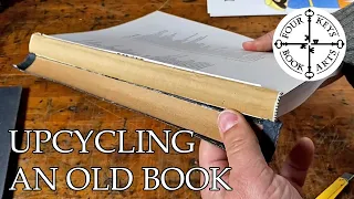 Upcycling An Old Book: Reclaiming Materials - Making A Piercing Cradle - Making a Pocket Notebook