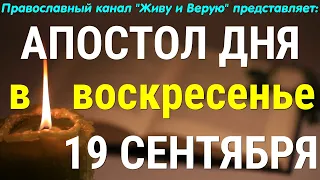 Евангелие дня. 19 сентября 2021. Апостольские чтения