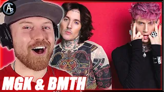 SOOO GOOD!!! | MACHINE GUN KELLY & BRING ME THE HORIZON - "Maybe" | REACTION