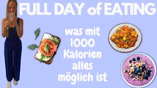 FULL DAY OF EATING 😍 UNTER 1000 kcal – 3 Mahlzeiten, 1 ganzer Tag #1
