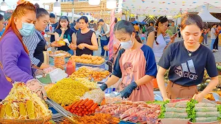 Best Night Market in Phnom Penh - Cambodia Street Food Paradise, Seafood, Noodles, Snacks, & More