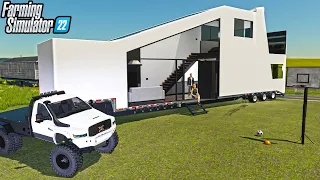 EVICTED MANSION ON WHEELS (POLICE CALLED) $1,500,000 MOBILE HOME | Farming Simulator 22