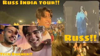 Russ India Tour 2022 Delhi Concert | Met @TechBurner   | Daily Vlog :487