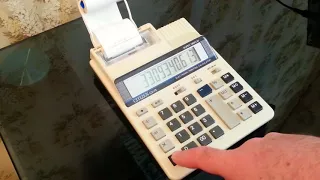 Printing calculator  CITIZEN CX 75  -  печатающий калькулятор CITIZEN CX-75