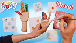 O arco-íris dos seis | Artes e ofícios para crianças | Aprenda a contar | Numberblocks em Português